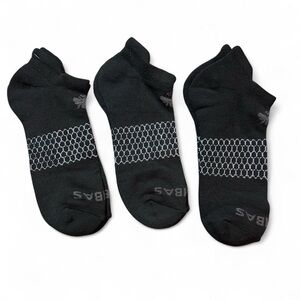 Bombas Black Ankle Socks (3-Pack, Unisex Large)